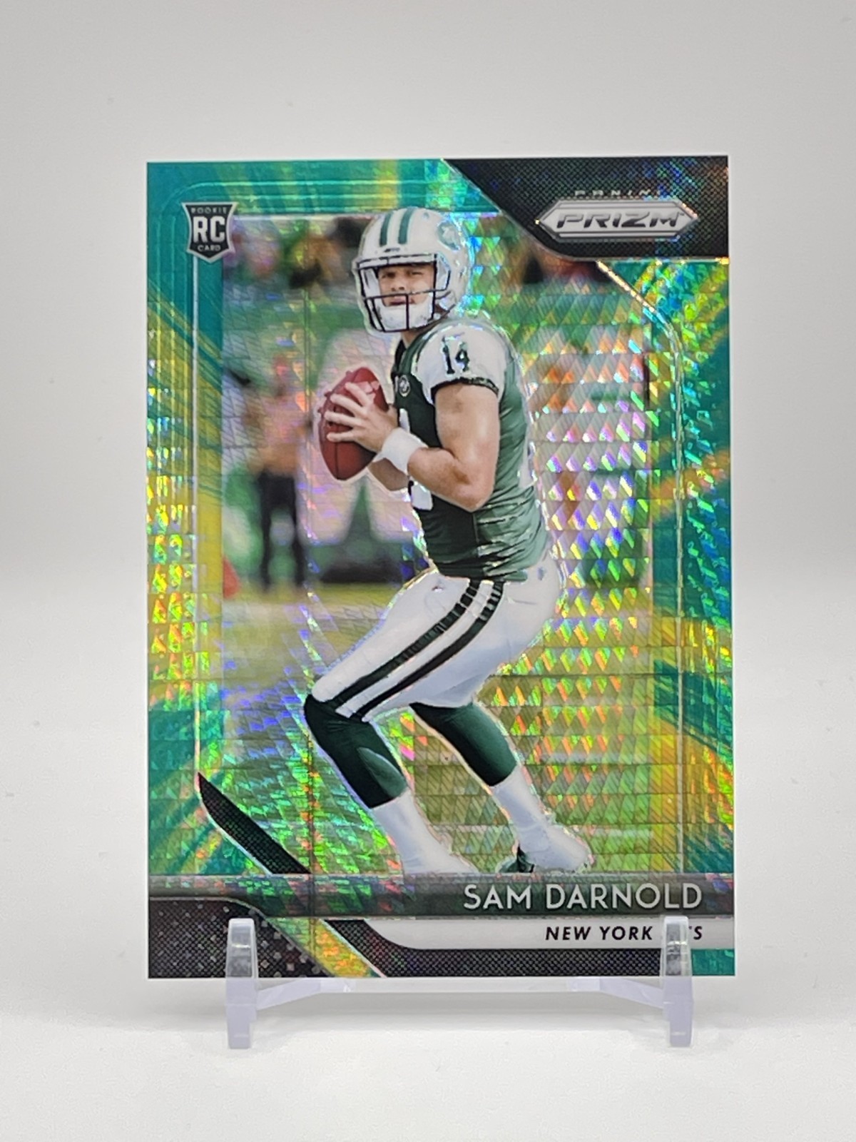 2018 Panini Prizm Sam Darnold # 203 Green Hyper Prizm /275 RC
