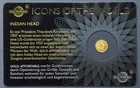 2016 10Fr RWANDA GOLD COIN Icons of the World INDIAN HEAD 1/300th 999 Assay 7790