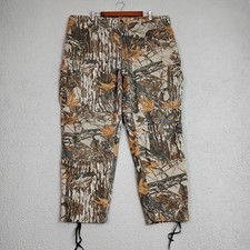 Vintage Rattlers Brand Realtree Camo Cargo Hunting Pants Mens 42x30 Made in USA