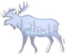 Silicone Mold Deer Christmas Elk Resin Molds Silicone