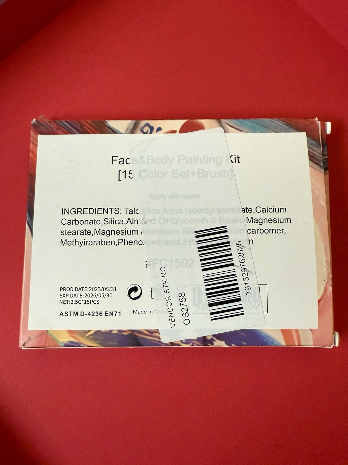 Poetry Shadow Face and Body Painting Kit 15 Color Set + Brush Brand New Sealed