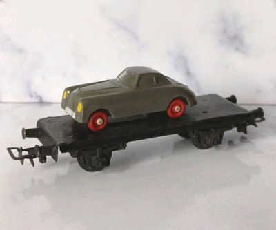 Herr Autotransportwagen IGES PKW Flachwagen Waggon Spur H0 DDR Modelleisenbahn