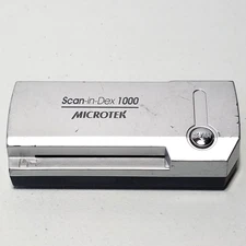 Microtek JSFA8601CU Silver Scan-in-Dex 1000 Double Sided Business Card Scanner