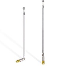 6 Sections Telescopic 65cm Am Fm Antenna Portable Radio Antenna Replacement 2pa