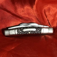 VINTAGE JOHN PRIMBLE BELKNAP LOUISVILLE KY RED BONE CONGRESS KNIFE 5514 ☆