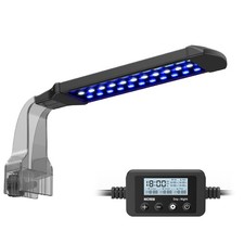 Aquarium Light Coral Reef Fish Tank Clip On LCD Timer 2 Modes Marine Saltwater