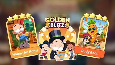 MONO-POLY Golden Blitz GO Golden Stickers 4 Rudy Root+Honey, I'm Home