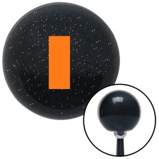 Orange Ensign Rank Black Metal Flake Shift Knob w/ M16x1.5 Insert Shifter Auto