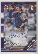 2019 Bowman Prospect Auto Purple 54/250 Nick Meyer #PA-NM Auto fl4