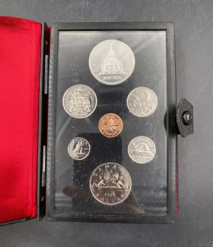 Royal Canadian Mint 1976 Double Struck 7 Coin Set w/ Silver Dollar