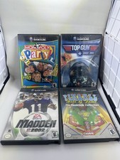 Nintendo Gamecube Game bundle Monopoly Pinball Madden Top Gun Retro Vintage