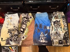 Vintage Lost Enterprises Board Shorts Size 36, Various Graphics