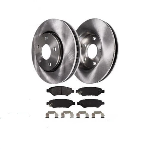 Rotores de freno de disco traseros + pastillas de freno de cerámica nuevos para Cadillac CTS Chevrolet Camaro Foto 2 de 4