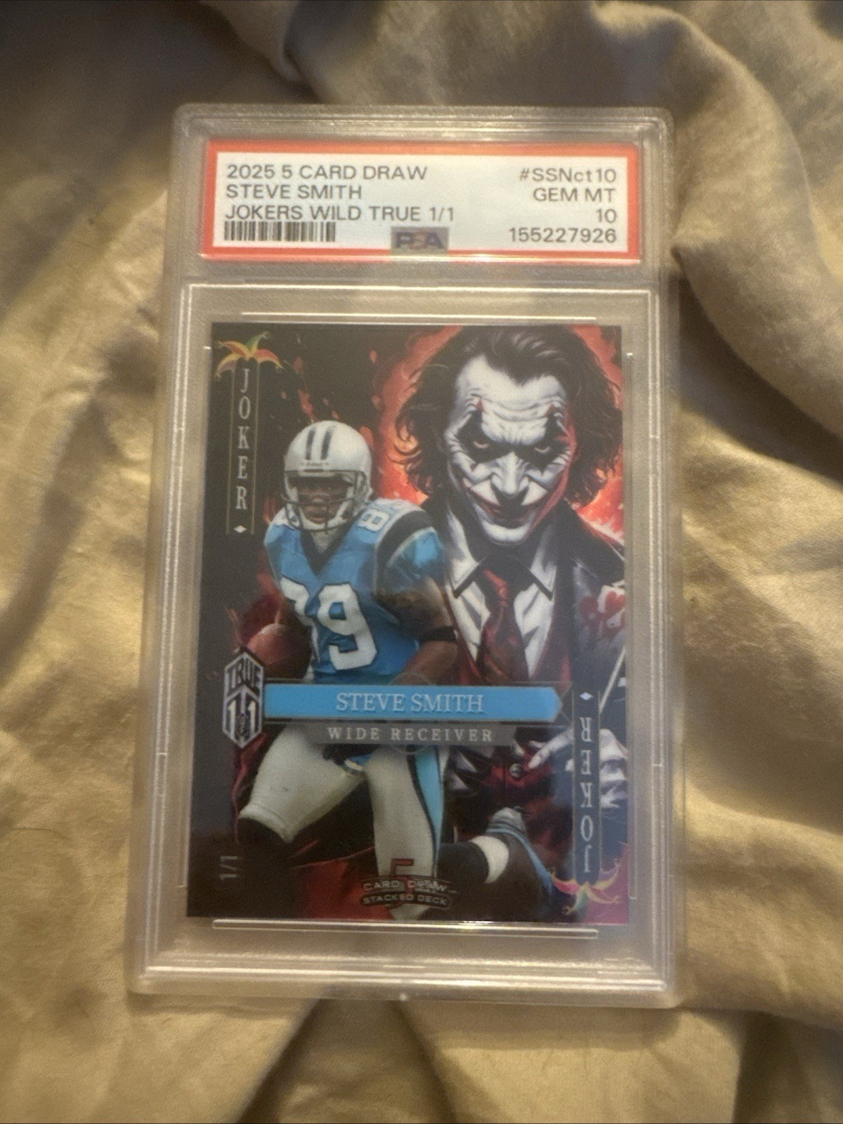 2025 5 Card Draw JW Steve Smith TRUE 1/1 PSA 10