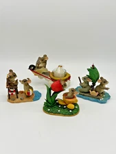 4 Fitz & Floyd Charming Tails Figurines