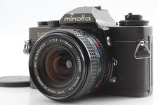  Near MINT Minolta XD-s SLR Black MC ROKKOR 28mm f/3.5 Film Camera From JAPAN