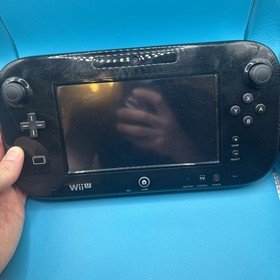 Nintendo Wii U Black Console Bundle Lot 32GB Controllers Tested Working Read***