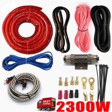 2300W Power 4 Gauge Amp Amplifier Kit Install Wire Subwoofer Cables Complete Set
