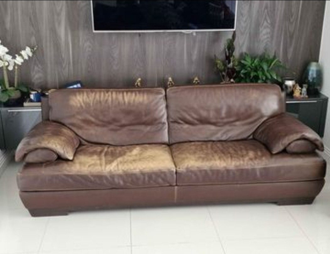 natuzzi leather sofa used eBay
