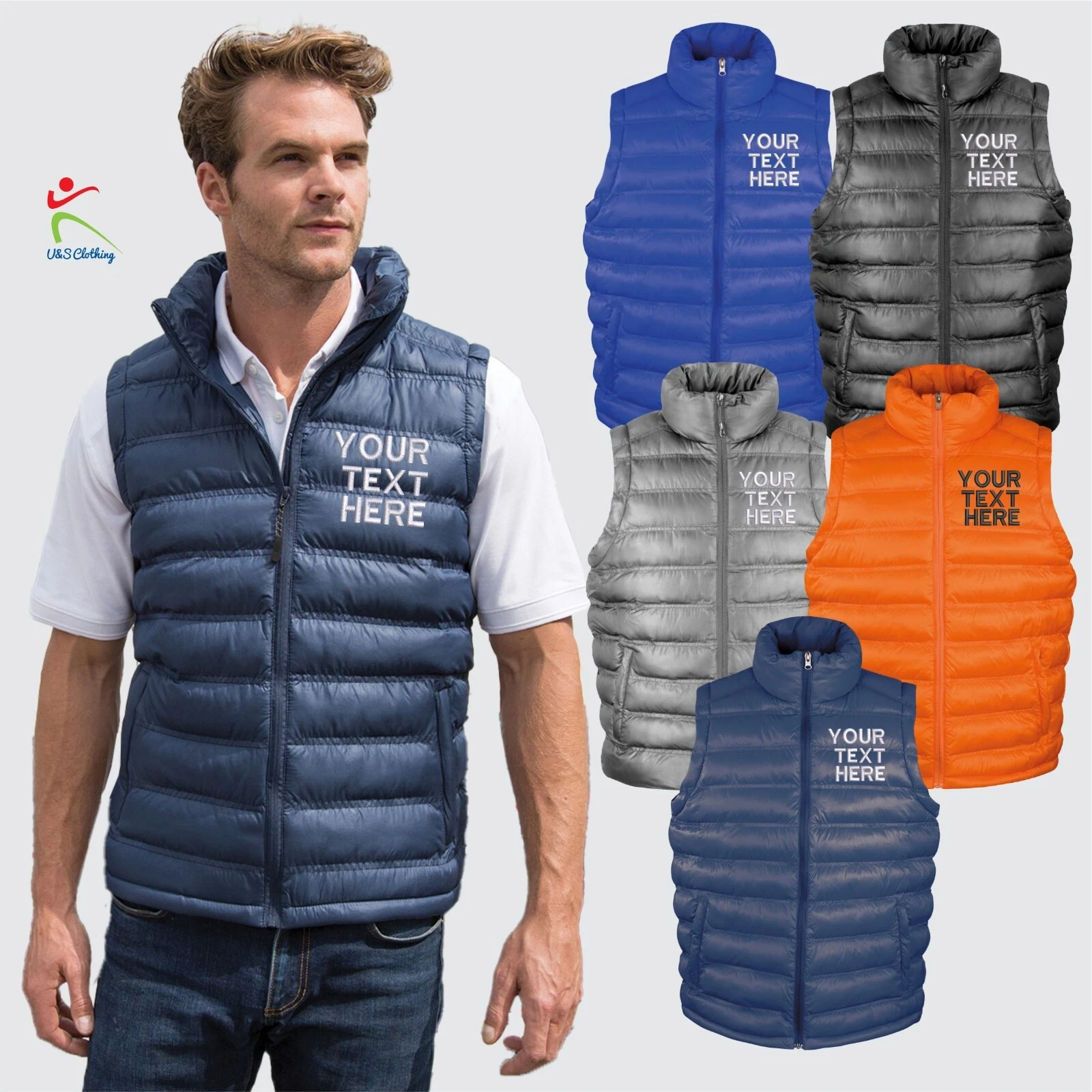 Result Urban Custom Text Embroidered Ice Bird Padded Gilet Menswear Jacket S-XXL
Opens in a new wind