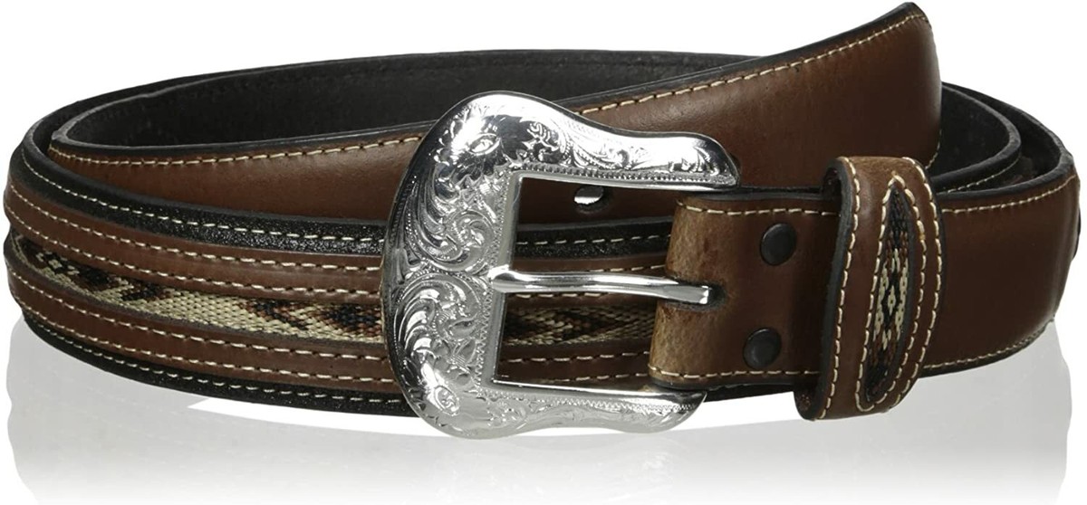 Nocona Mens Top Hand Southwest Laced Western Concho Belt | eBay display picture 2