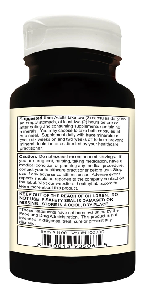 Circulación de hábitos saludables con EDTA - Botella 60 cápsulas vegetales Foto 3 de 4