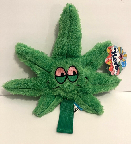 BARK BOX 420 Collection M/L Dog Toy "HERB" Leaf LARGE 11" Toy - NEW w/TAGS! - 第 1/4 張圖片