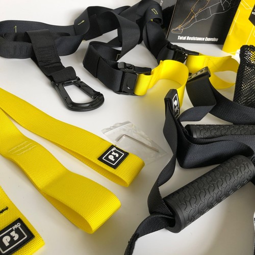 Fitness Suspension Trainer & Widerstandsband Set | Gym Qualität mit Türanker - Bild 42 von 60