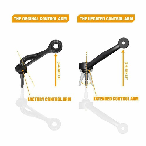 Upper Control Arms Lift 2"-4" For 01-10 Chevy Silverado GMC Sierra HD Hummer H2 - Imagen 3 de 8