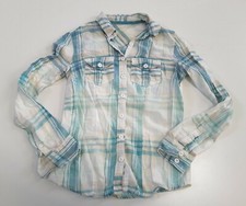 Upcycled Distressed Bleached Painted Hand Dyed Rockabilly Country Grunge Shirt S