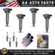 4 Ignition Coil & 4 Denso Platinum Spark Plug for Toyota Camry RAV4 2.4L UF333