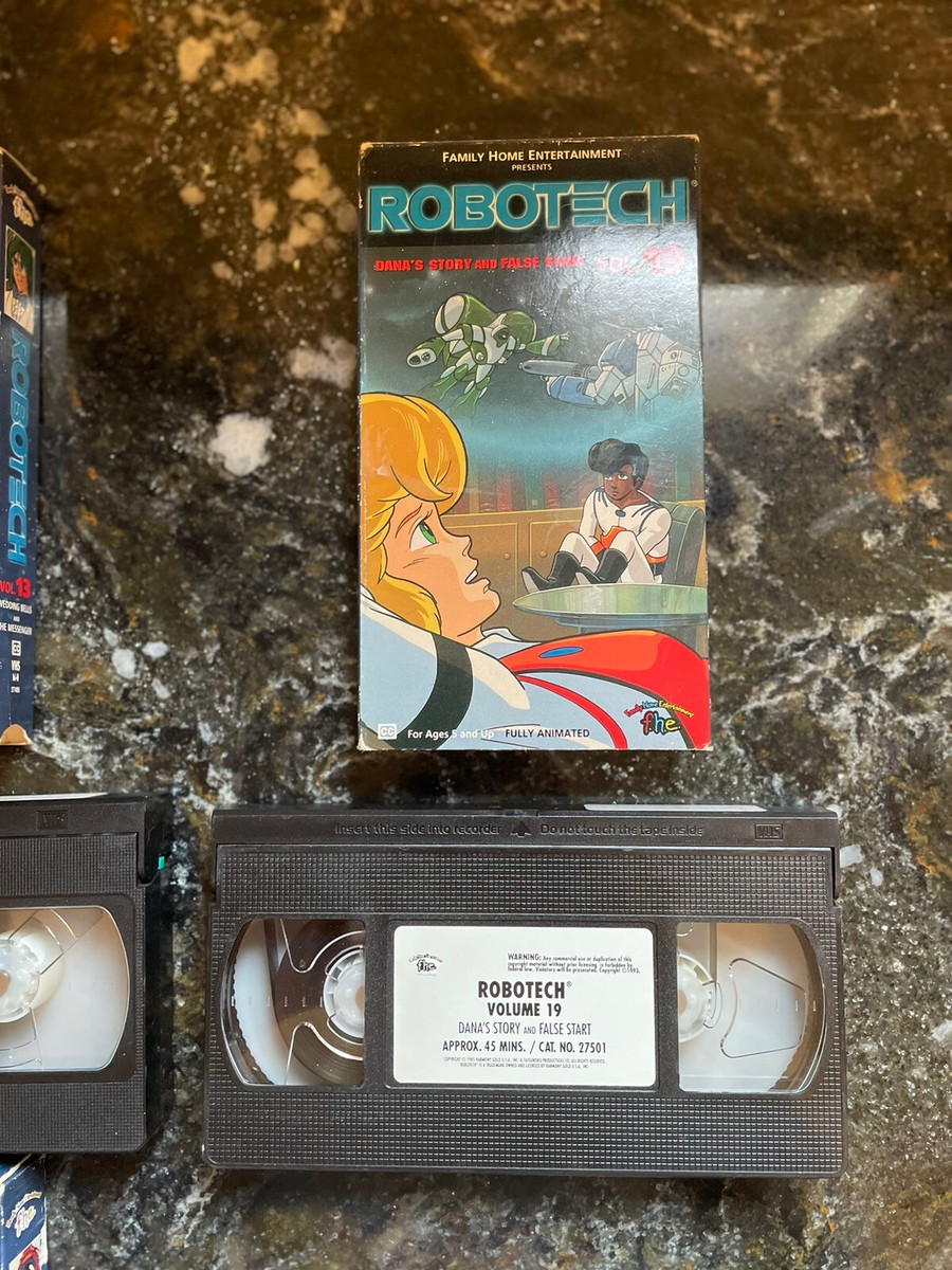 VINTAGE Robotech Anime VHS Tapes LOT Volumes 13, 19 & 20