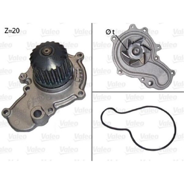 Valeo Wasserpumpe FüR Chrysler PT Cruiser Stratus Cabriolet Voyager/Grand-image