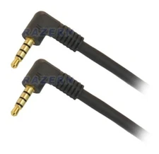 NEW 6 ft 3.5mm 4-pole/4-conductor/3-ring TRRS 1/8 mini plug audio video AV cable