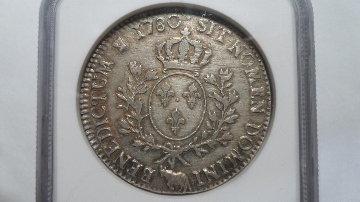 France Louis ⅩⅥ 1 Ecu, 1780 Cow / Bearn Mint / Dav- 1334, NGC XF