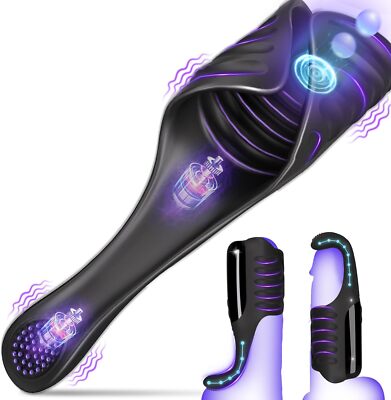 wireless male masturbator Wireless Male Masturbator Vibrator Penis Massager Glans Ejaculation Sex  Toys-Men