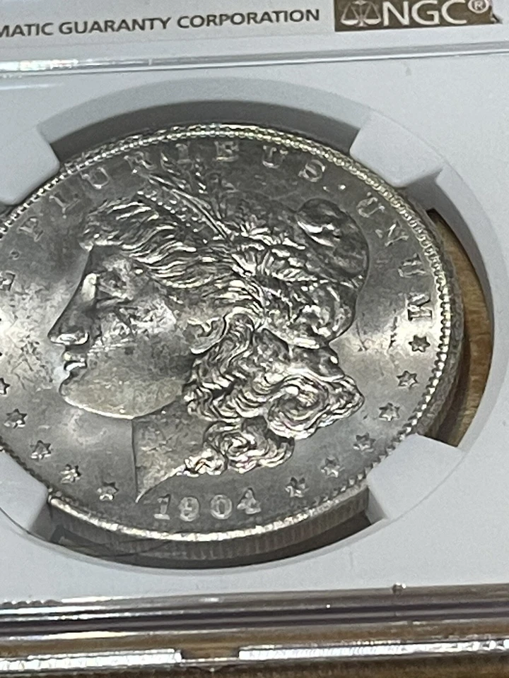 1904-O Morgan Dollar NGC MS-63 Old Fatty Holder One Of Two Coins Absolute Beauty - Image 4 of 4