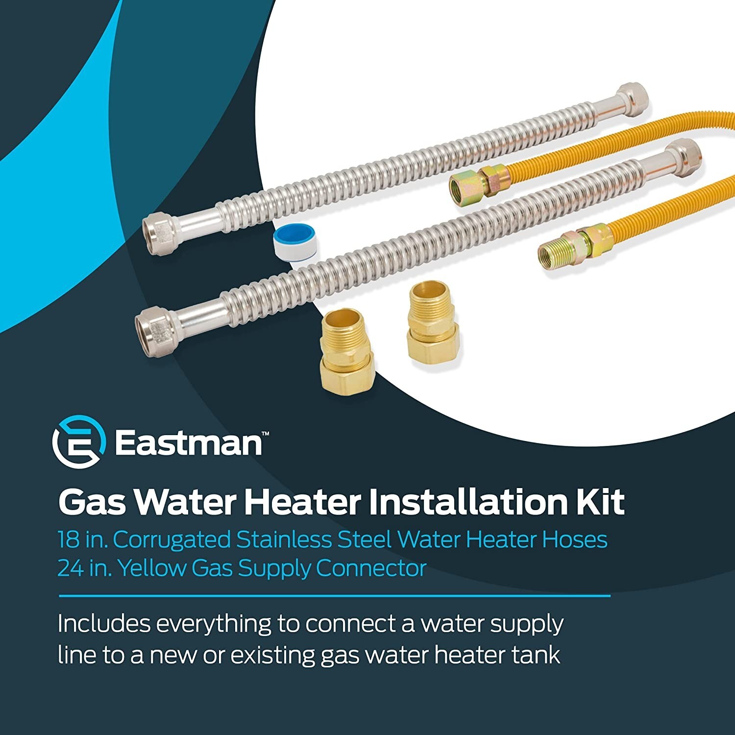 New WaterFlex Gas Water Heater Installation Kit by Eastman 48280 eBay