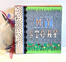 Handmade, MY STORY Scrapbook Mini Photo Album Pre-Made 6  x 6    Free Ship