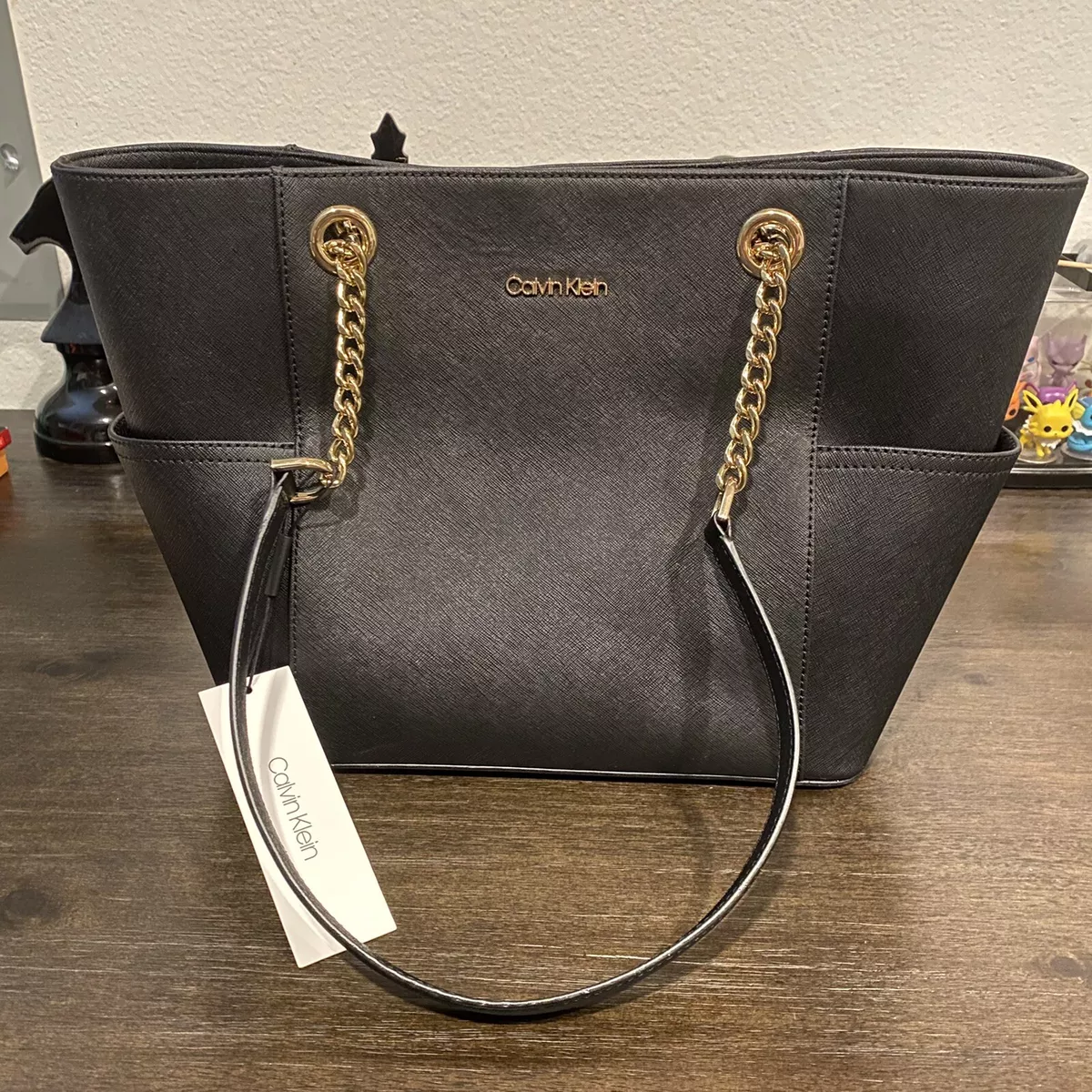 calvin klein saffiano tote