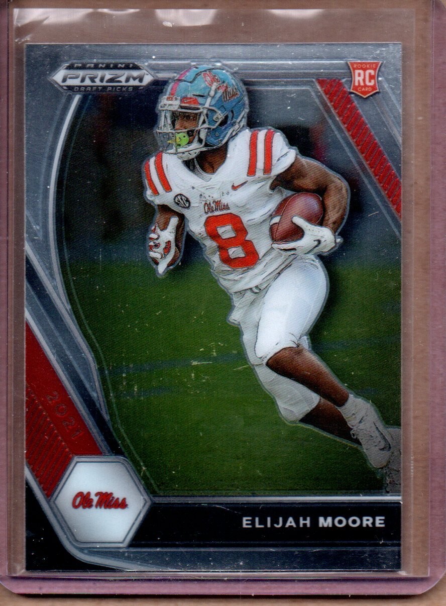 2021 PANINI PRIZM DRAFT PICKS ELIJAH MOORE ROOKIE #124 (NM/MT)