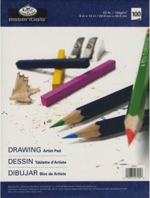 Royal Langnickel Zeichenpapier Kunst Block 9 x 12''