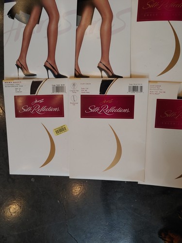 Vintage Hanes Pantyhose Spanx Shaper Size AB Black Tan Sheer Lot Of 17 - Picture 13 of 14
