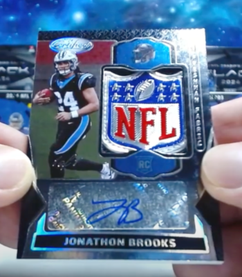 2024 Certified 1/1 Jonathon Brooks RPA NFL Shield Auto One Of One