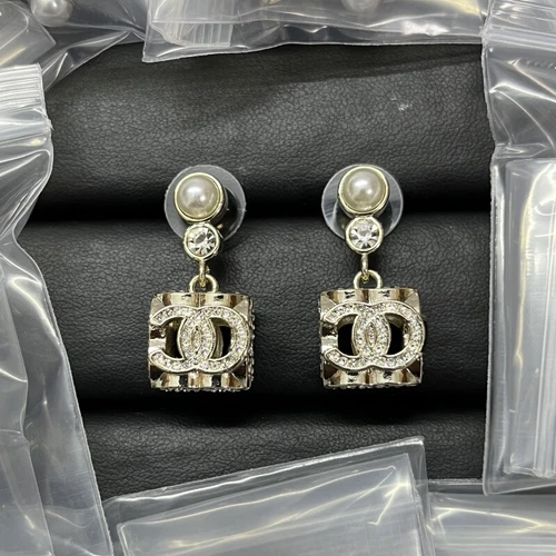 Earrings Women Fashion Circle Wedding Pearl Charms Jewelry Stud Crystal Dangle ^ - Picture 33 of 41