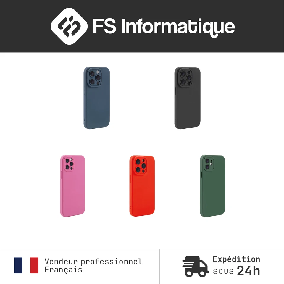 Coque iPhone Silicone 7 8 X XR XS MAX 11 12 13 14 15 16Pro MAX MINI SE 2020