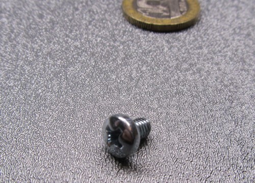 Pan Head Machine Screw Zinc Steel, Phillips, M4 x 0.7 x 6 mm Length, 300 Pcs - Picture 5 of 10
