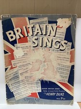 Vintage Britain Sings Book2 16 Songs For Pianoforte 1957  READ DESC  