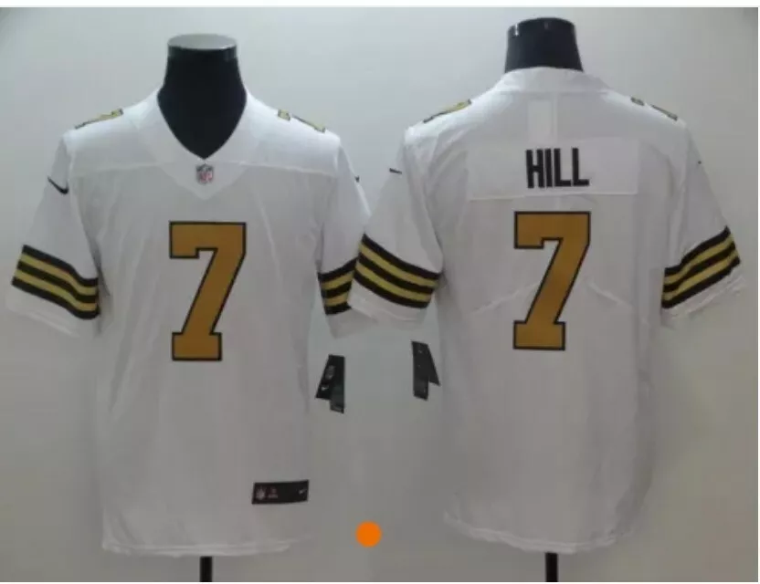 New Orleans Saints Taysom Hill White Color Rush Vapor Limited Jersey