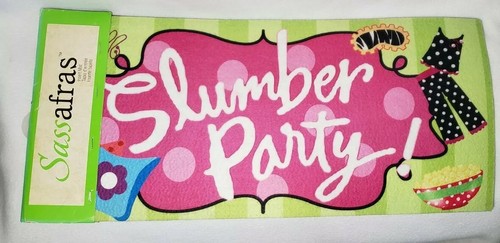 Sassafras Mat Insert NEW Slumber Party - 22 x 1 x 10 Inches Evergreen